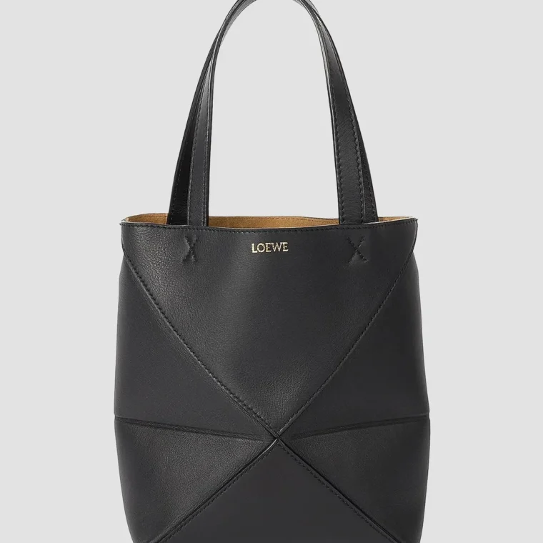 LOEWE Mini Puzzle Fold Leather Tote Bag for Sale