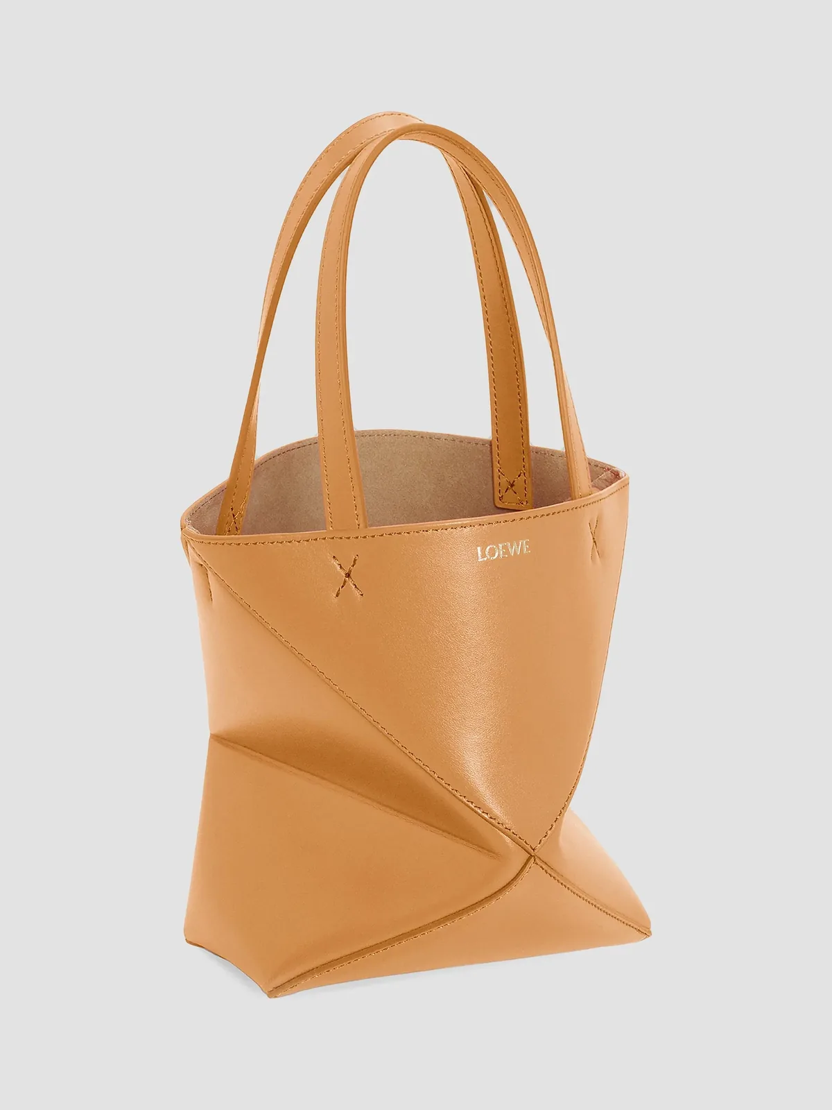 LOEWE Mini Puzzle Fold Leather Tote Bag for Sale