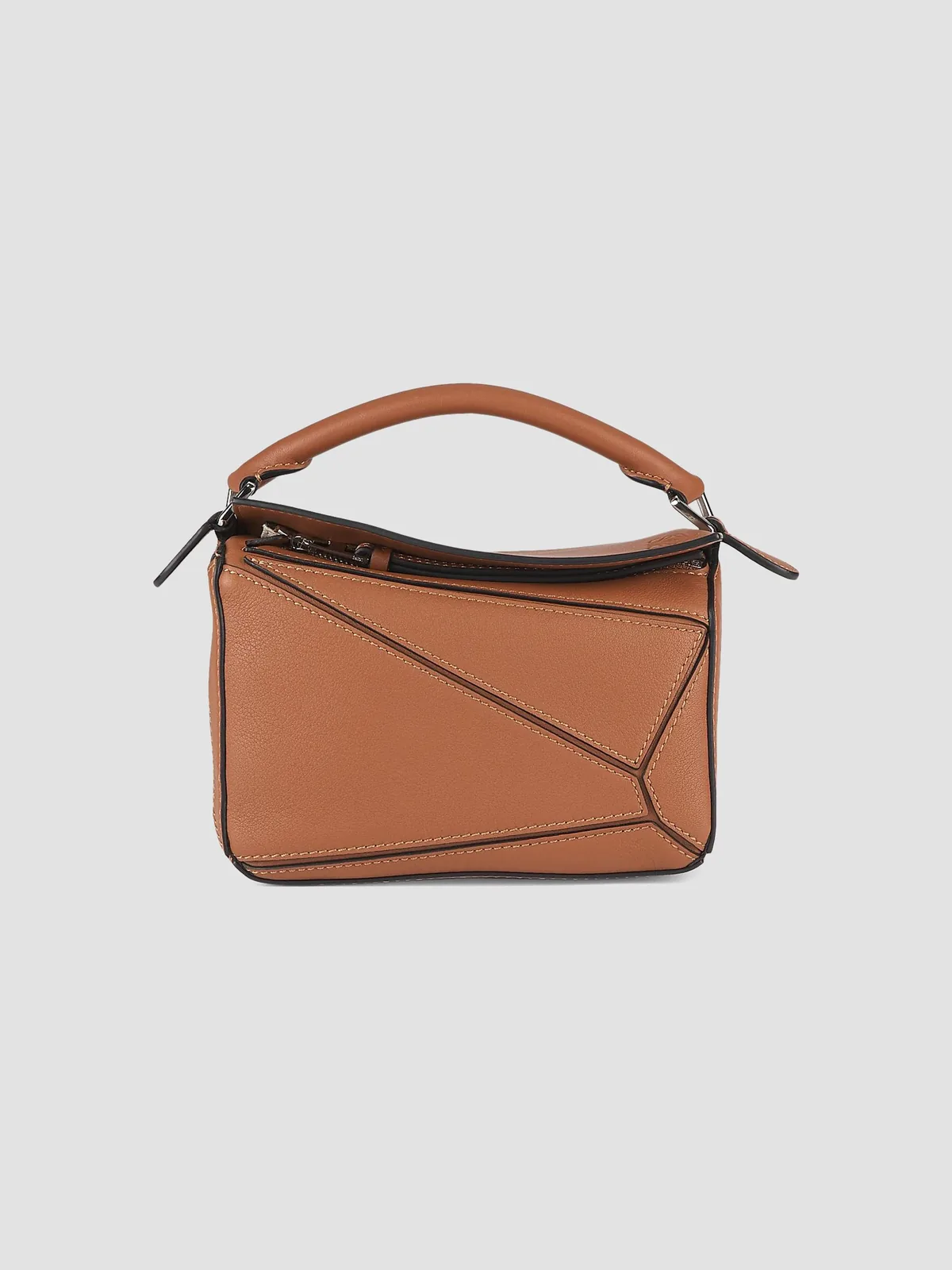 LOEWE Mini Puzzle Leather Bag for Sale - Tan