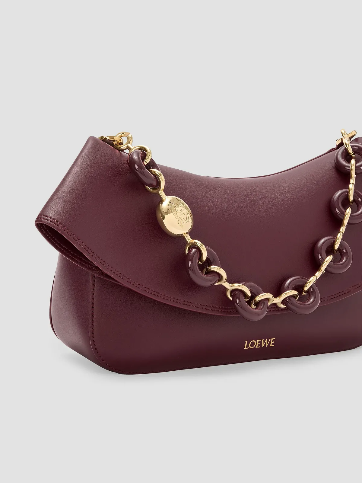 LOEWE Ola Medium Leather Shoulder Bag for Sale
