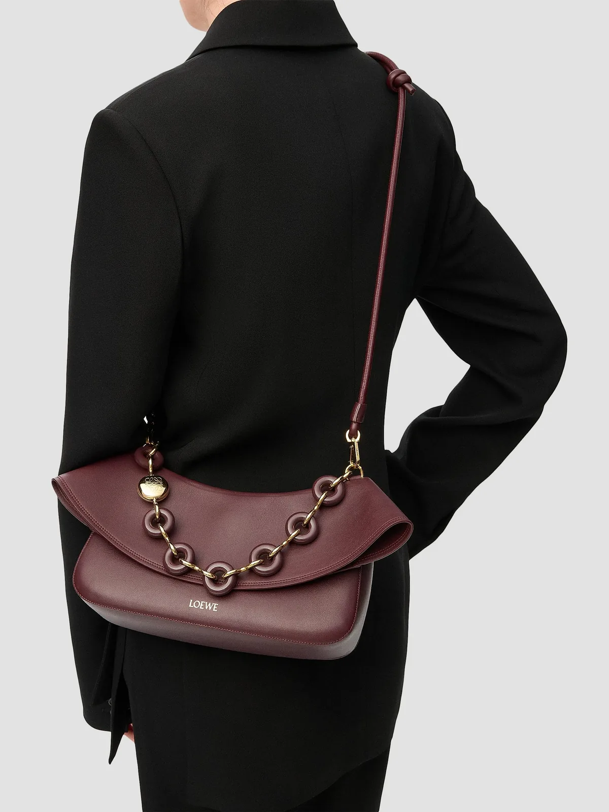 LOEWE Ola Medium Leather Shoulder Bag for Sale