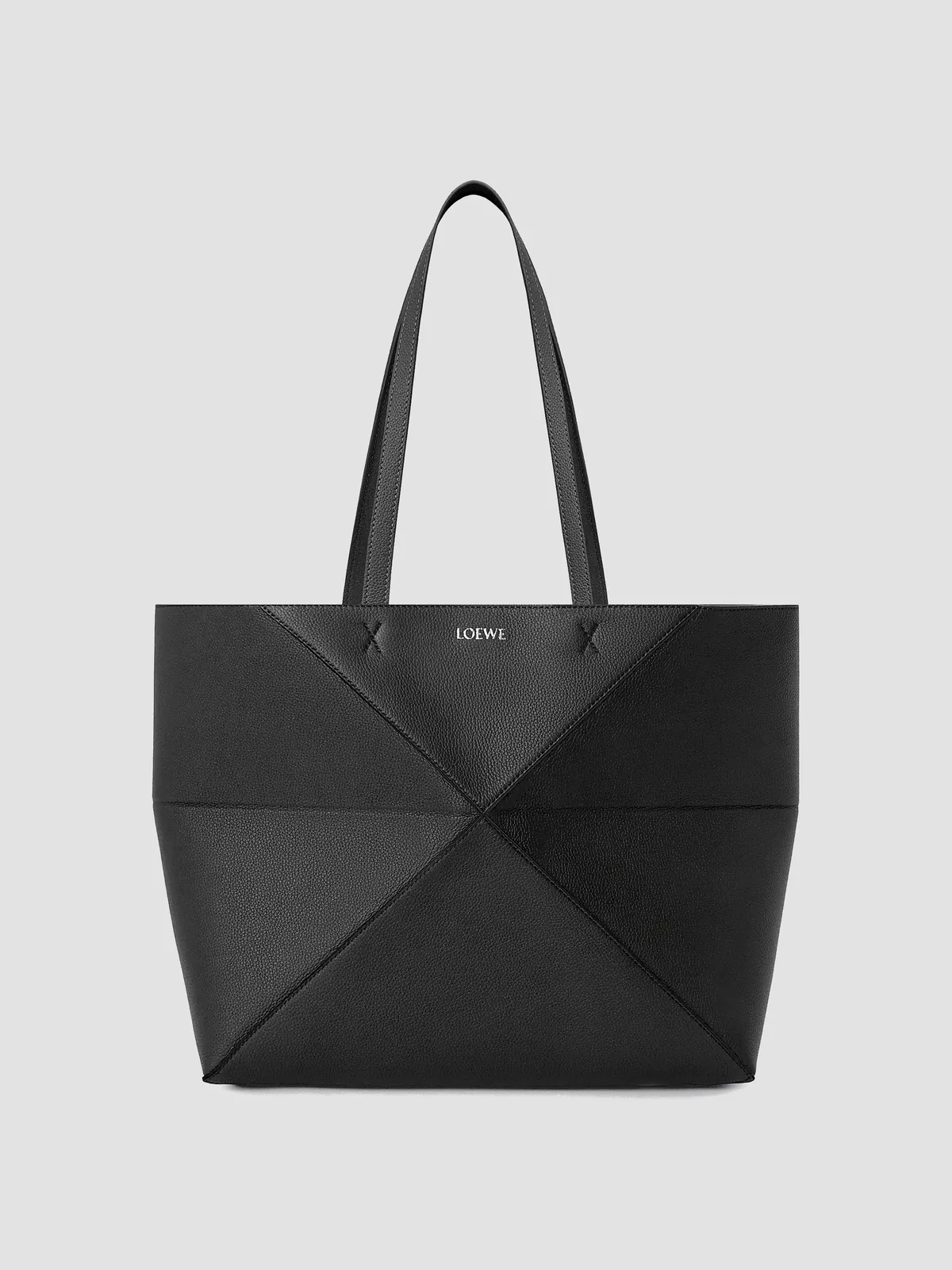 LOEWE Puzzle Fold Leather Tote Bag for Sale - Black