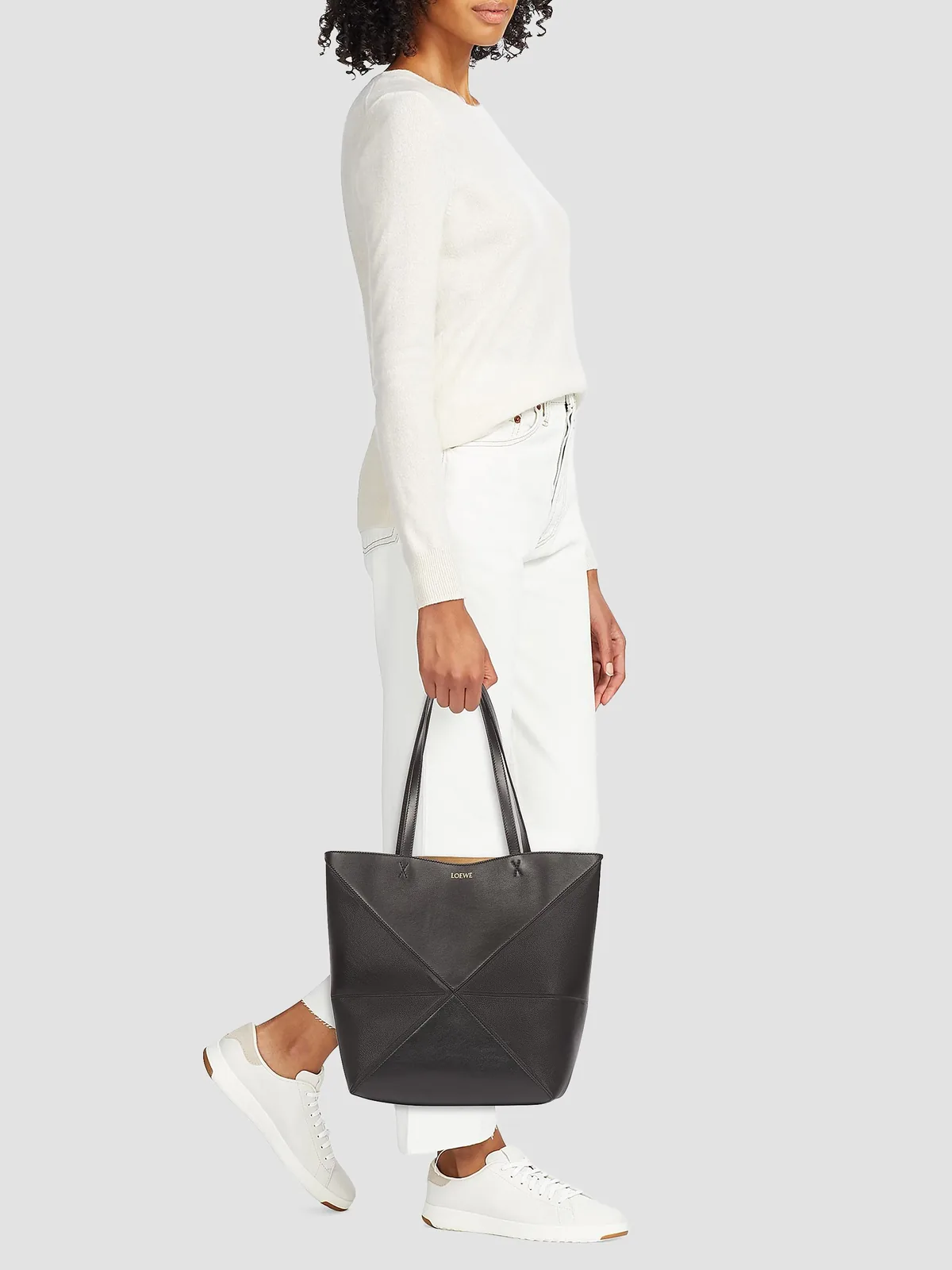 LOEWE Puzzle Fold Medium Leather Tote Bag for Sale