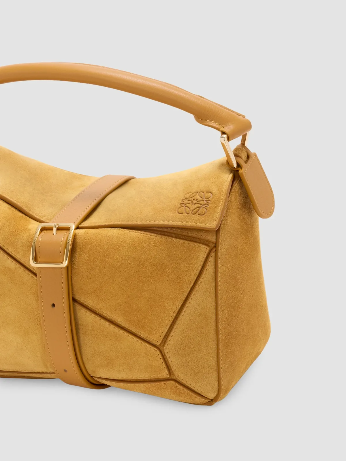 LOEWE Puzzle Small Suede Top Handle Bag for Sale