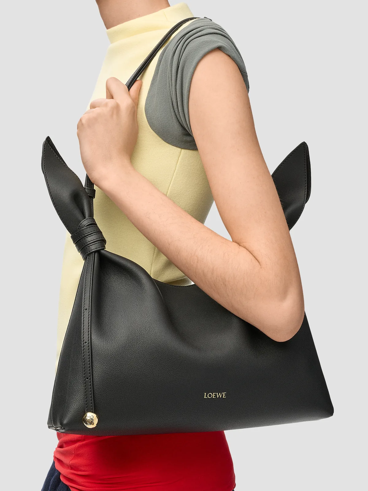 LOEWE Scarf Medium Leather Shoulder Bag for Sale