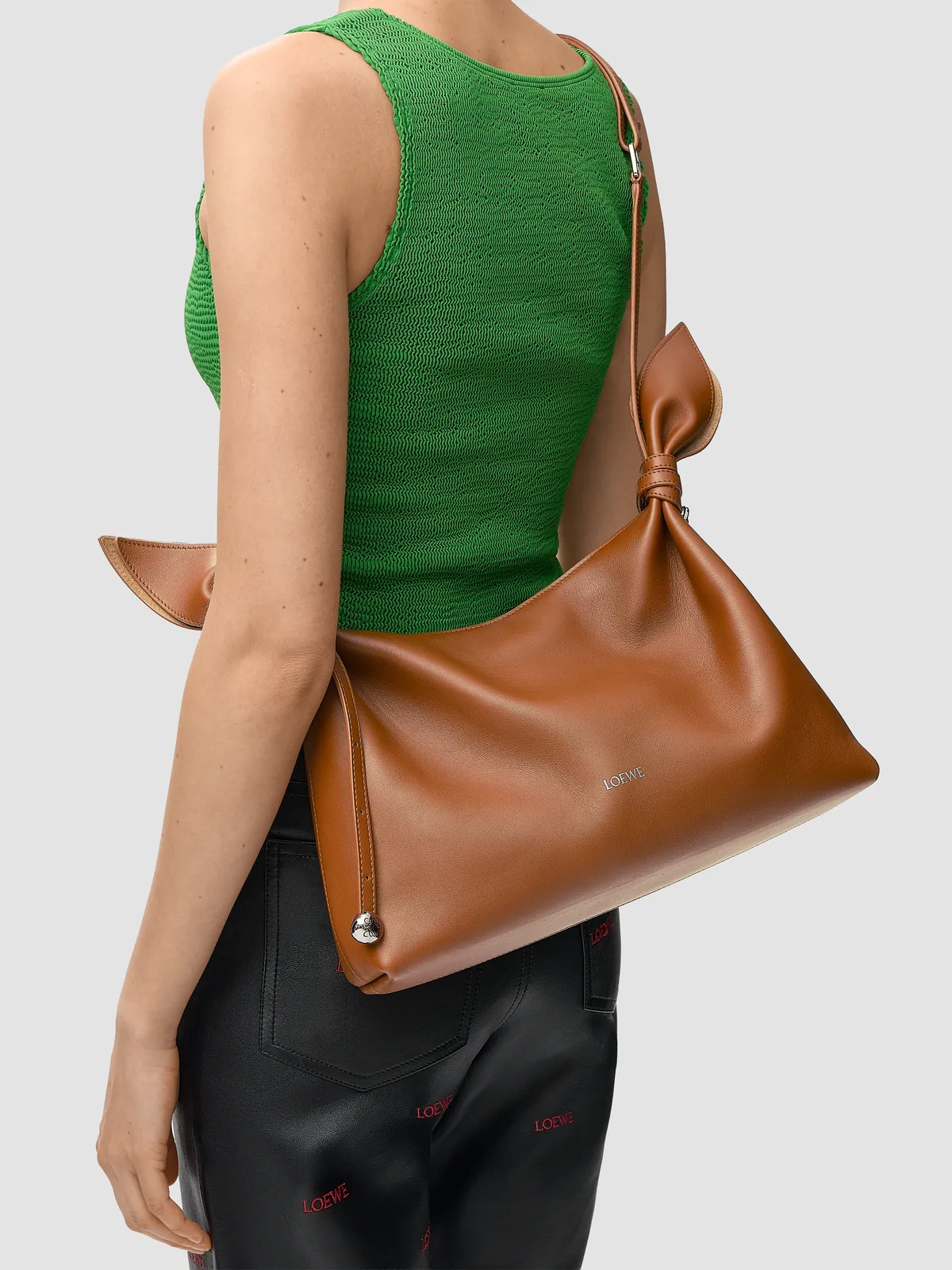 LOEWE Scarf Medium Leather Shoulder Bag for Sale