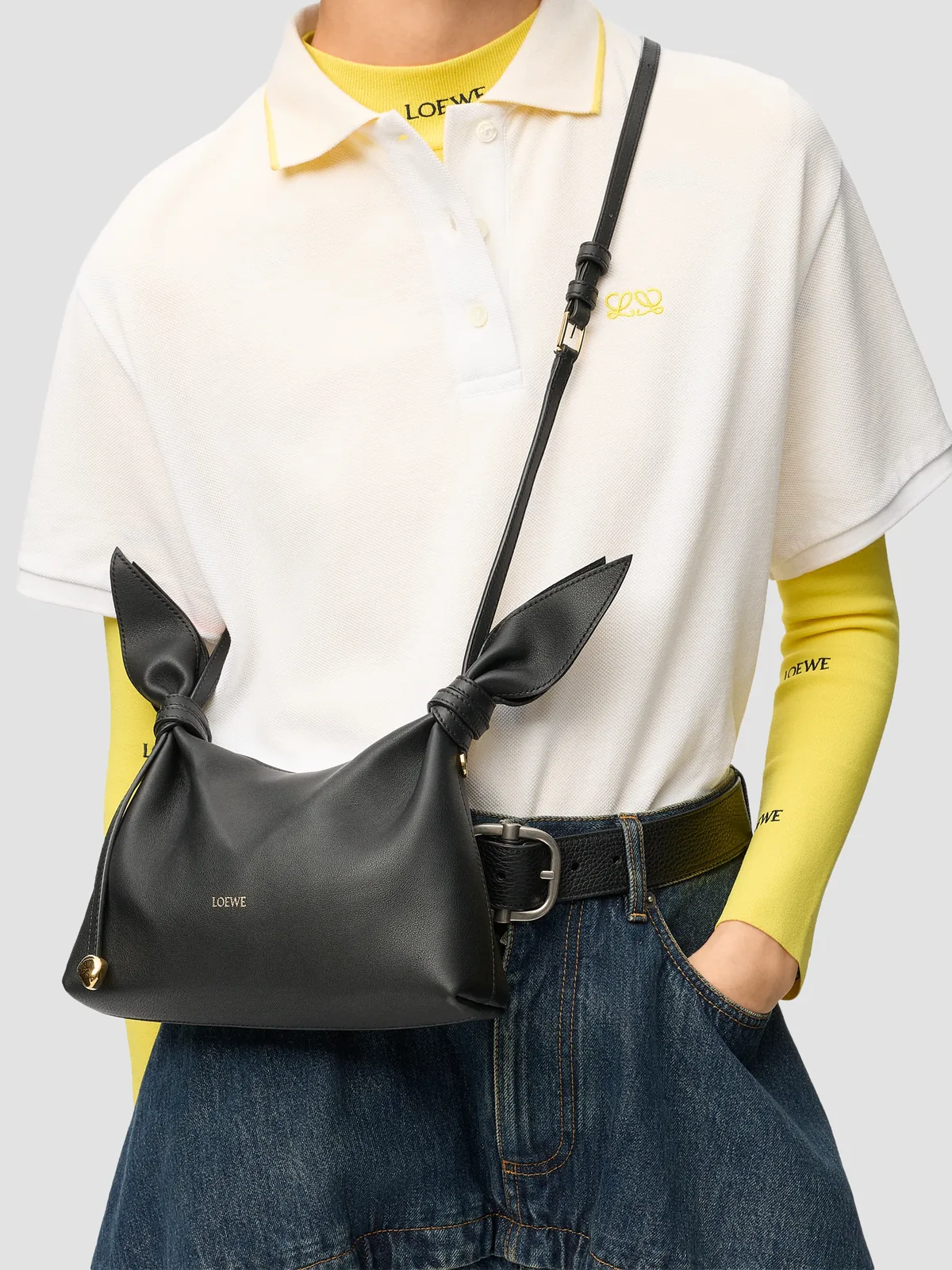 LOEWE Scarf Mini Leather Crossbody Bag for Sale