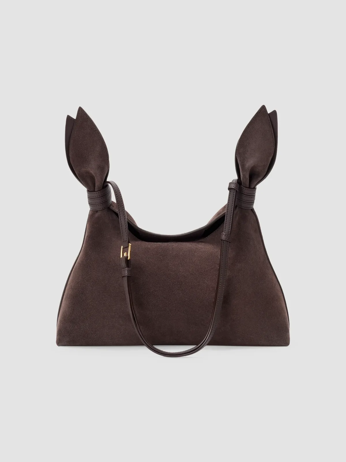 LOEWE Scarf Mini Shoulder Bag in Dark Chestnut for Sale