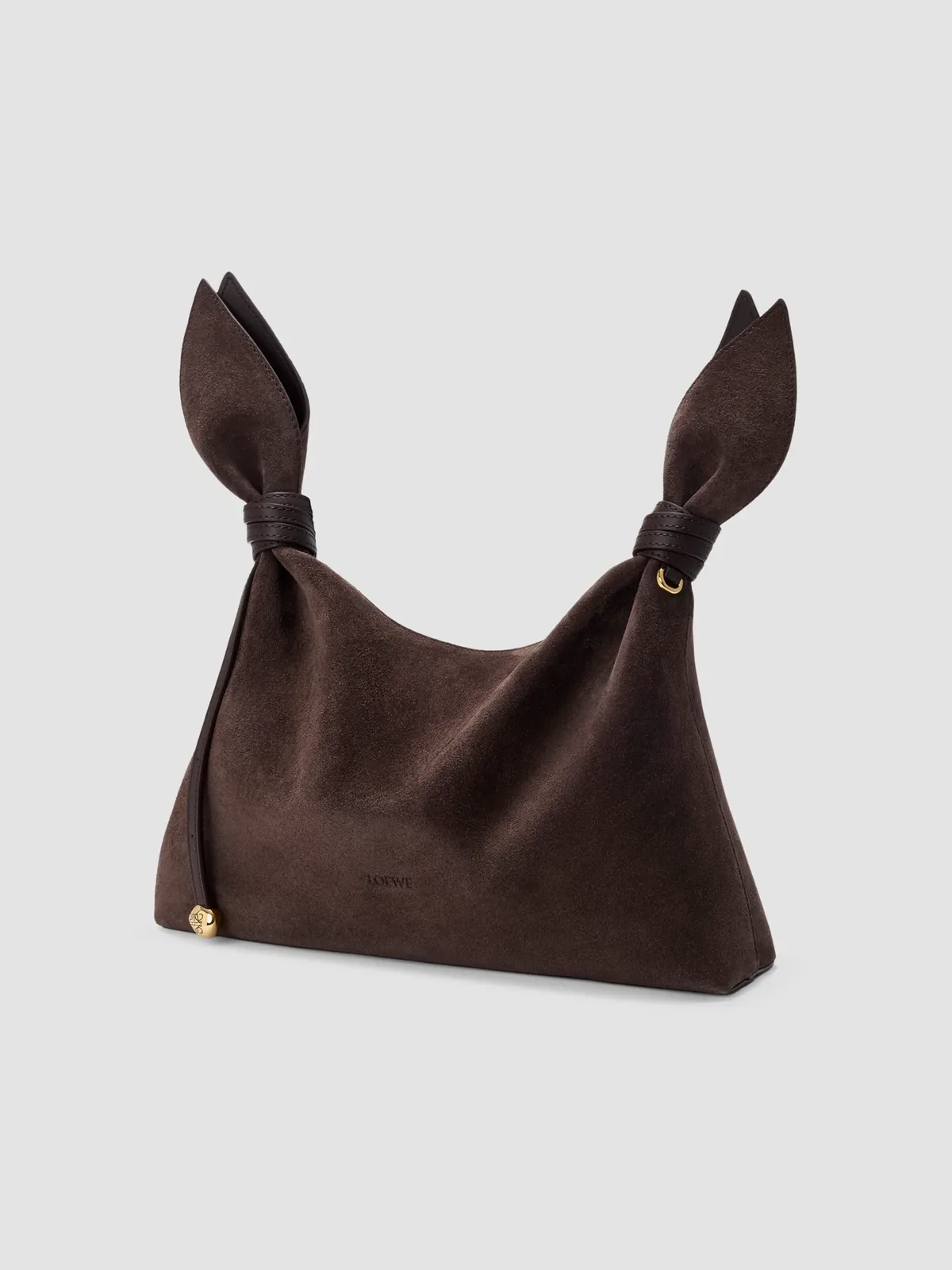LOEWE Scarf Mini Shoulder Bag in Dark Chestnut for Sale
