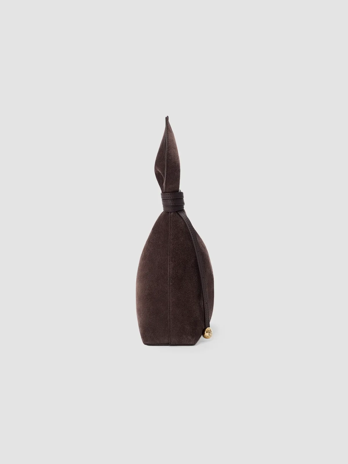 LOEWE Scarf Mini Shoulder Bag in Dark Chestnut for Sale
