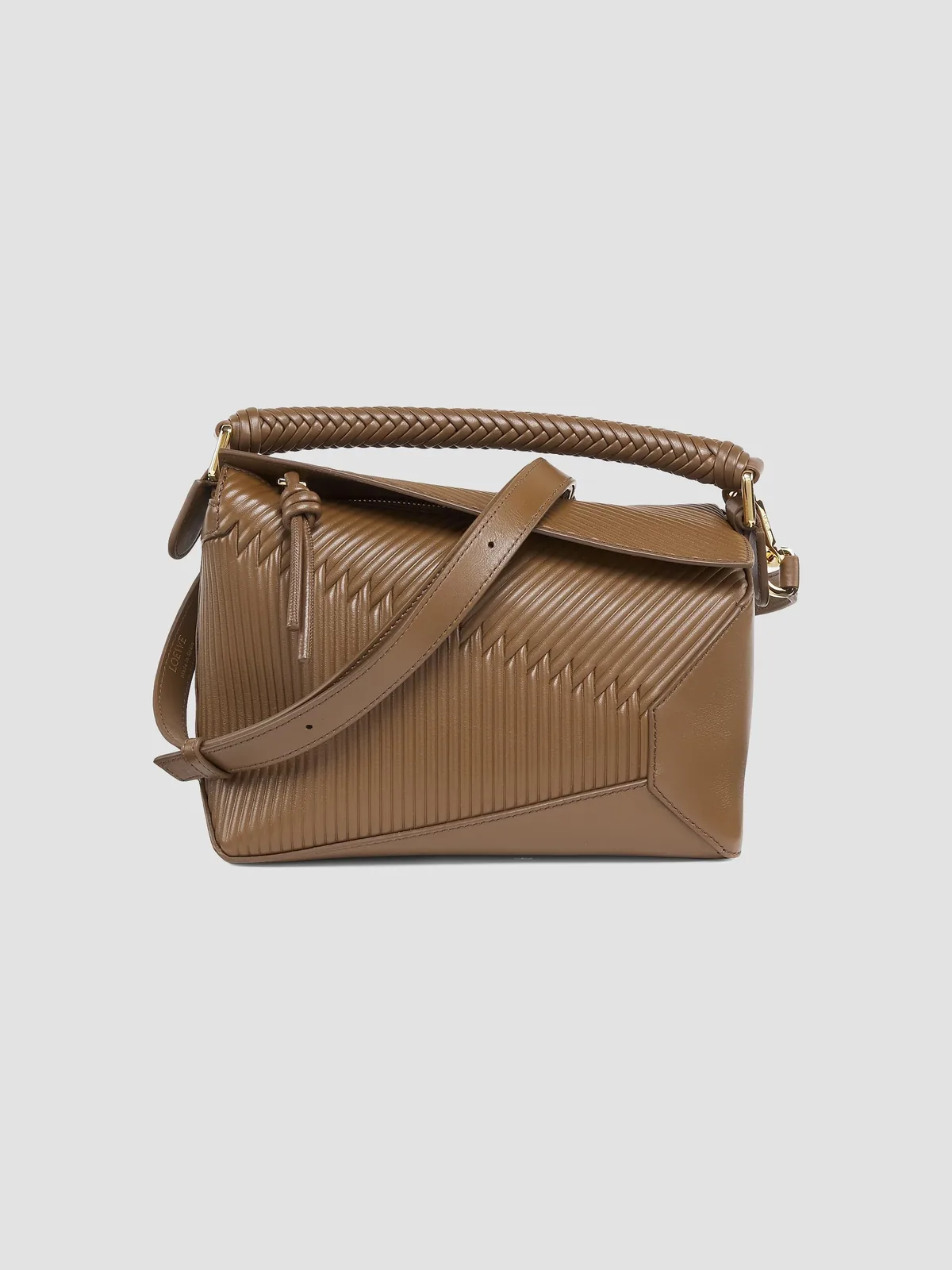 LOEWE Small Puzzle Edge Diamond Shoulder Bag for Sale - Tundra