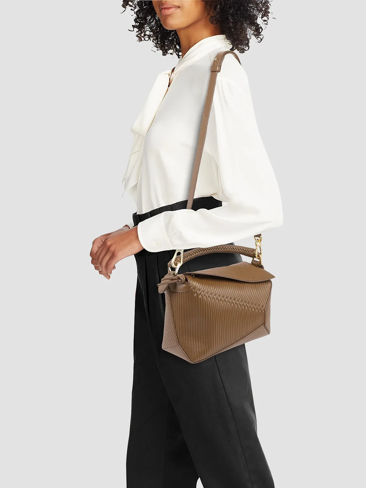 LOEWE Small Puzzle Edge Diamond Shoulder Bag for Sale