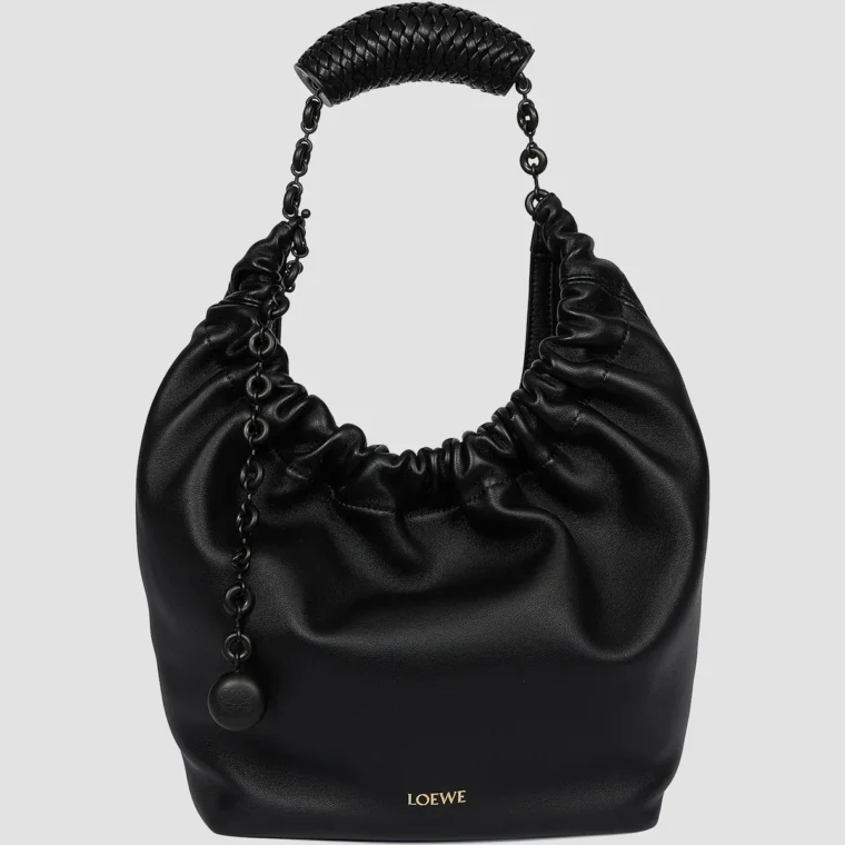 LOEWE Small Squeeze Leather Hobo Bag for Sale