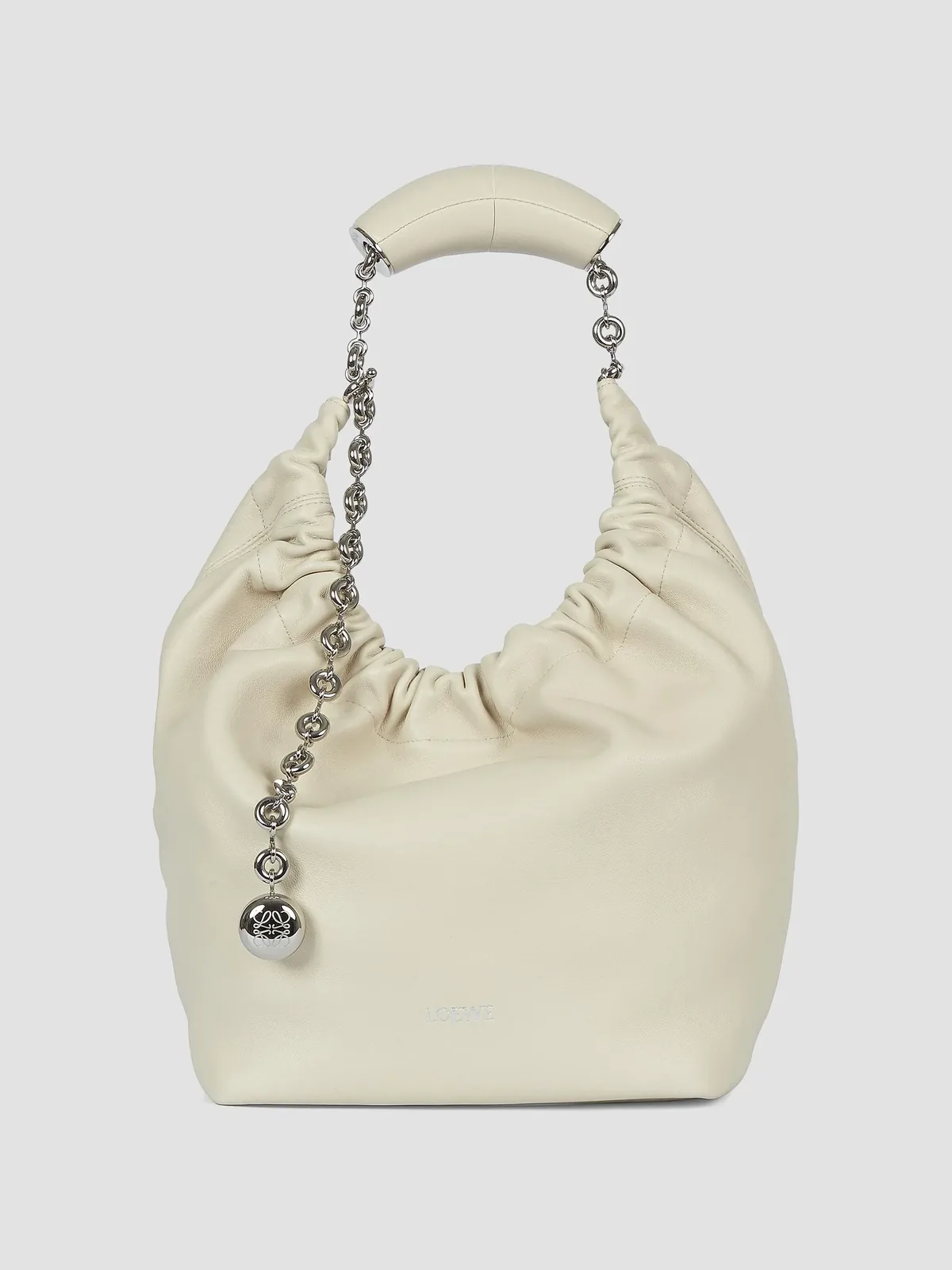 LOEWE Squeeze Small Leather Bag for Sale - Sea Salt