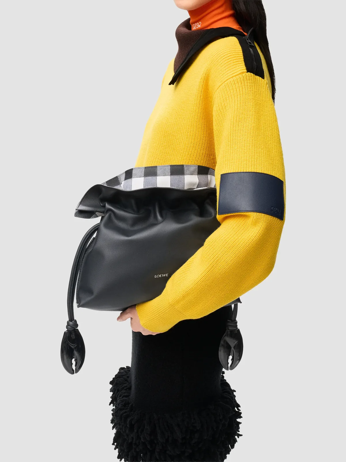 LOEWE x Cosima Von Bonin Flamenco Leather Clutch for Sale