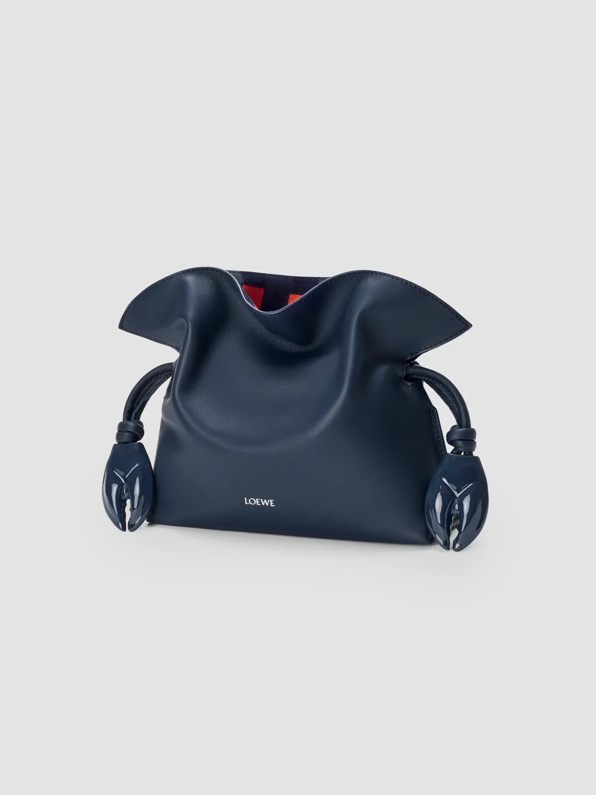 LOEWE x Cosima Von Bonin Flamenco Mini Check-Intarsia & Leather Clutch for Sale