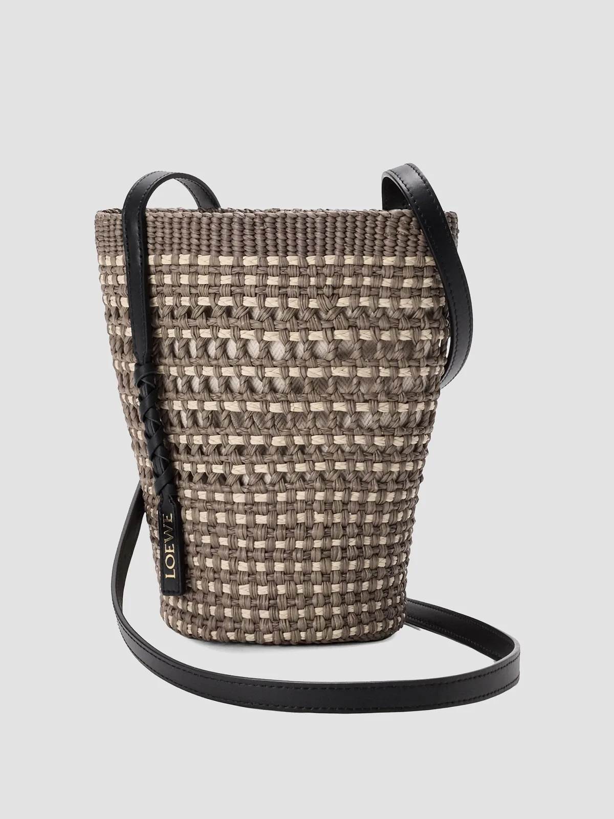 LOEWE x Paula's Ibiza Braided Raffia Bucket Bag for Sale