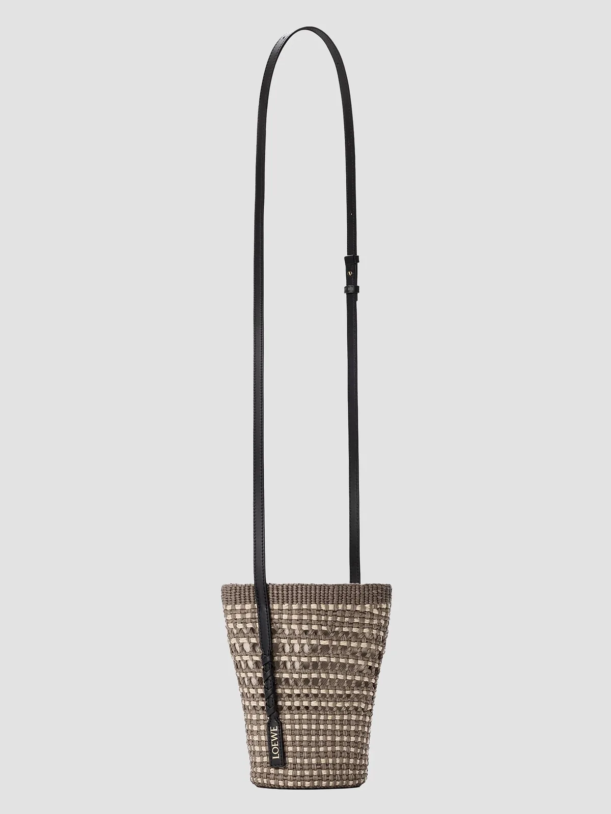LOEWE x Paula's Ibiza Braided Raffia Bucket Bag for Sale