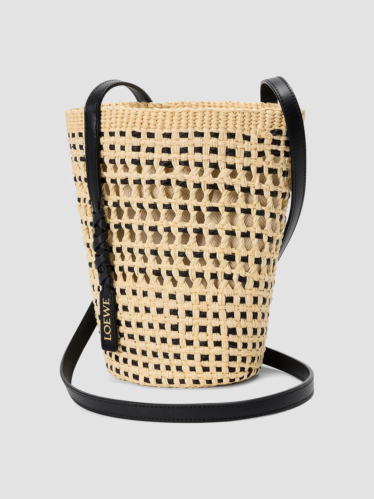 LOEWE x Paula's Ibiza Braided Raffia Bucket Bag for Sale