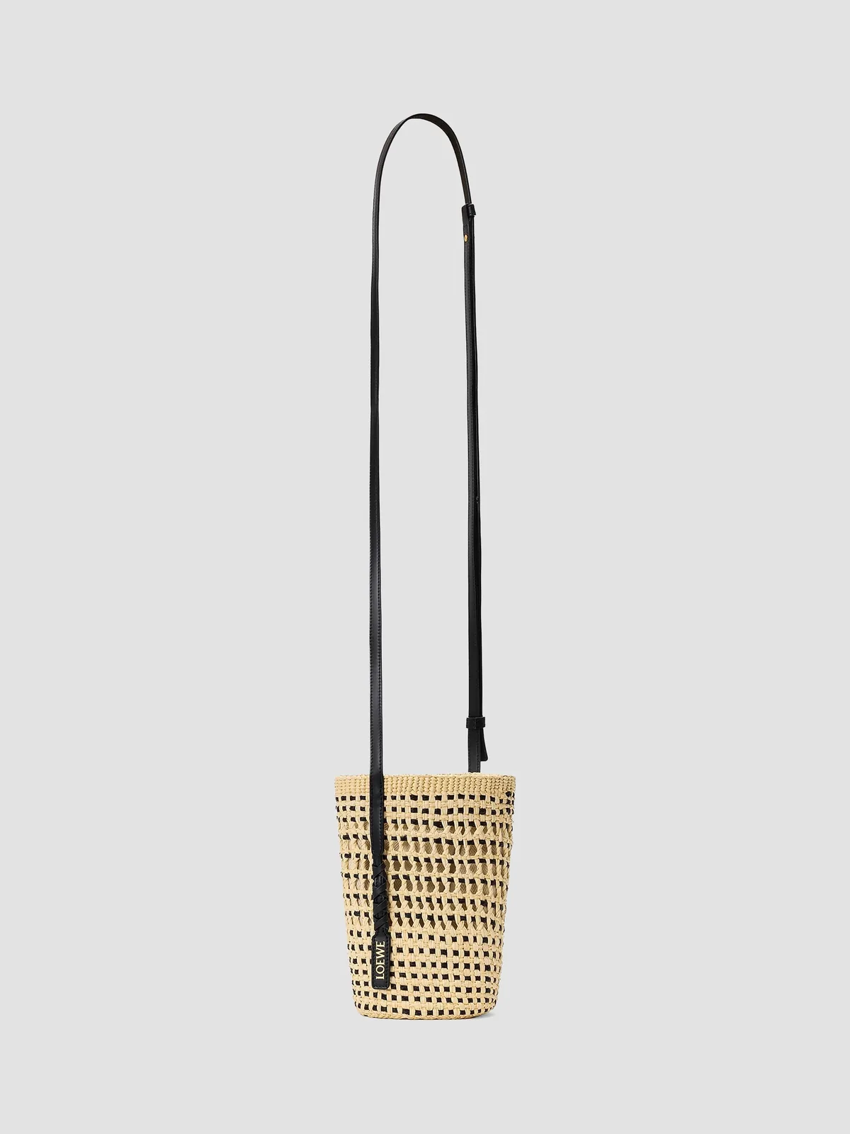 LOEWE x Paula's Ibiza Braided Raffia Bucket Bag for Sale
