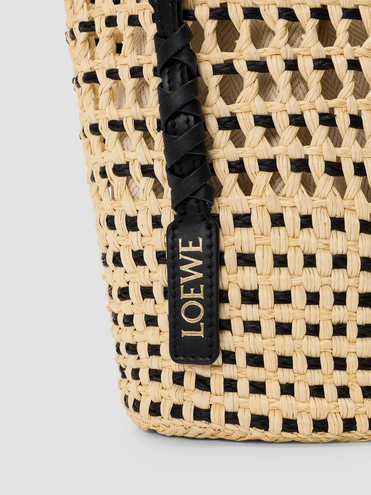 LOEWE x Paula's Ibiza Braided Raffia Bucket Bag for Sale