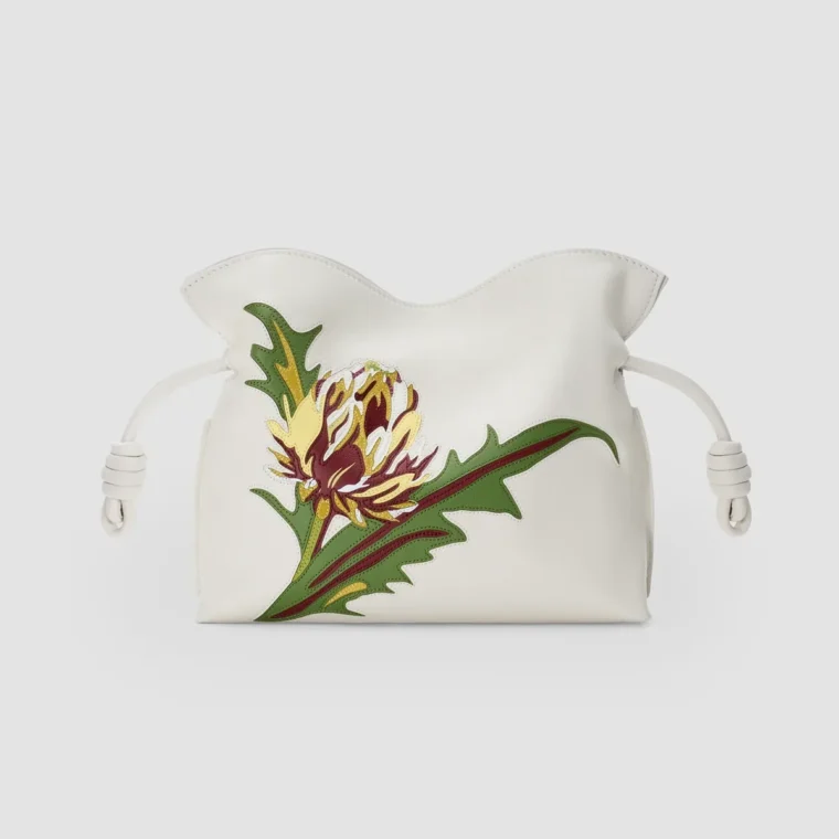 LOEWE x Paula's Ibiza Flamenco Mini Intarsia Leather Clutch for Sale — alternate view