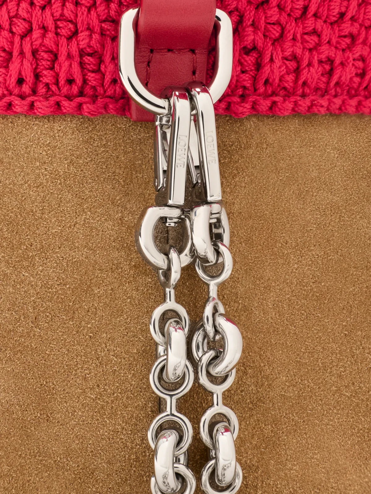 LOEWE x Paula's Ibiza Flamenco Mini Strawberry-Beaded Purse for Sale