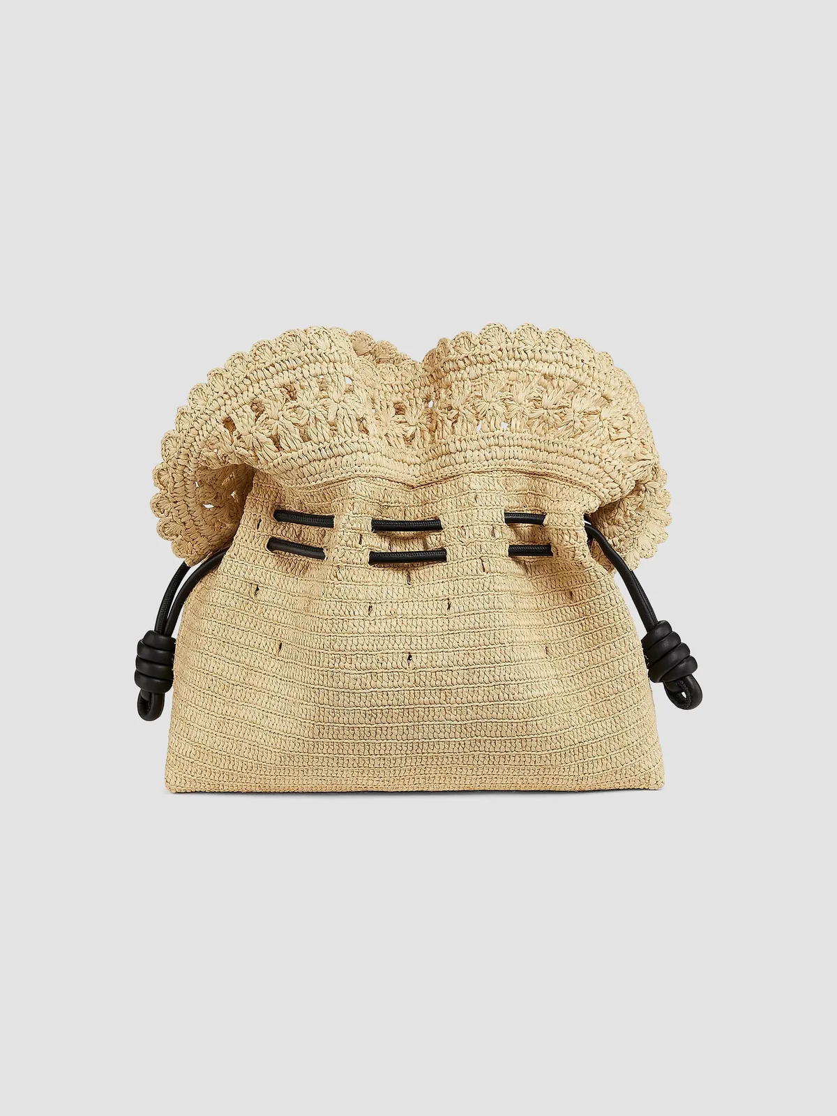 LOEWE x Paula's Ibiza Flamenco Raffia Clutch for Sale