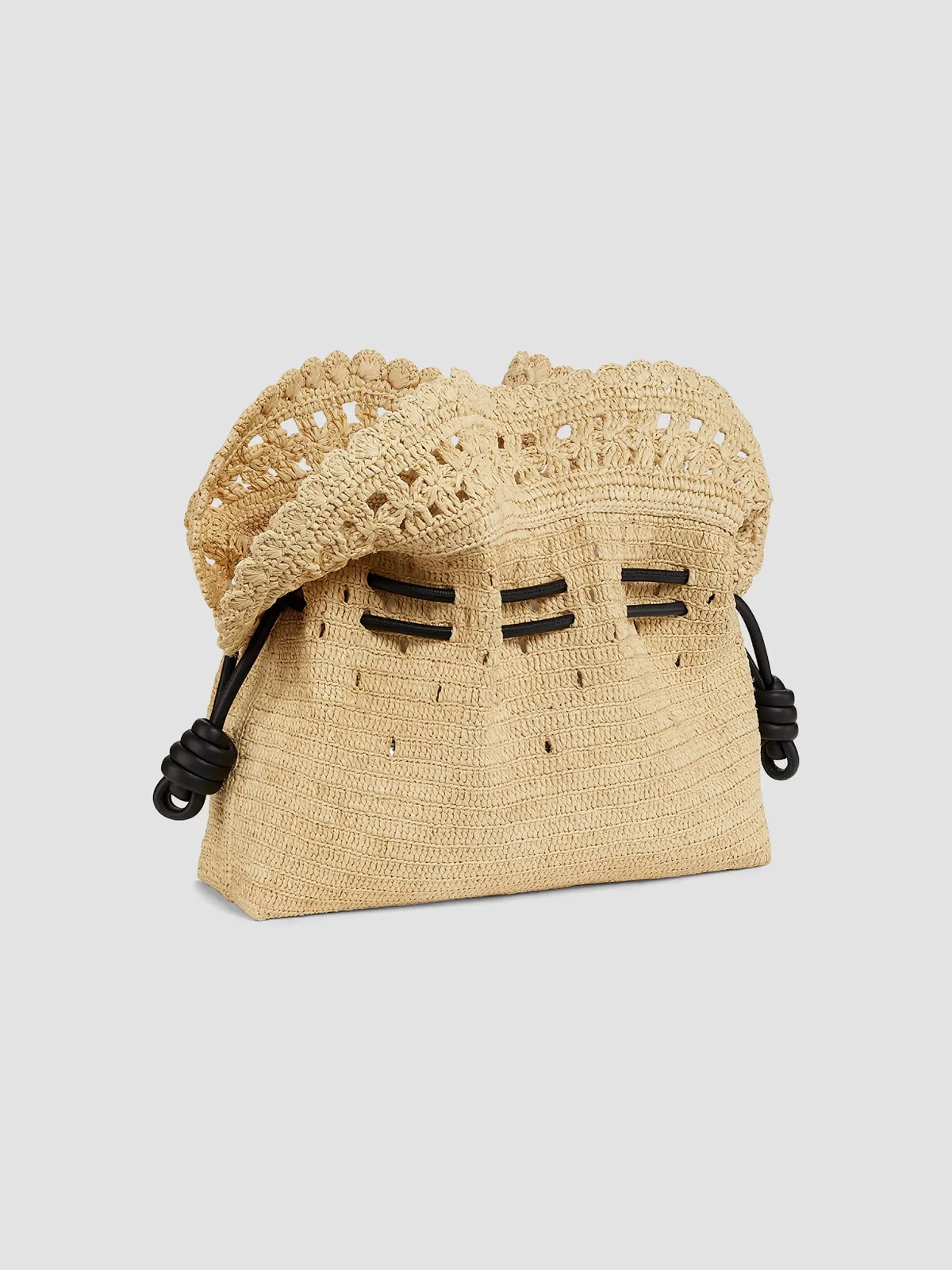 LOEWE x Paula's Ibiza Flamenco Raffia Clutch for Sale