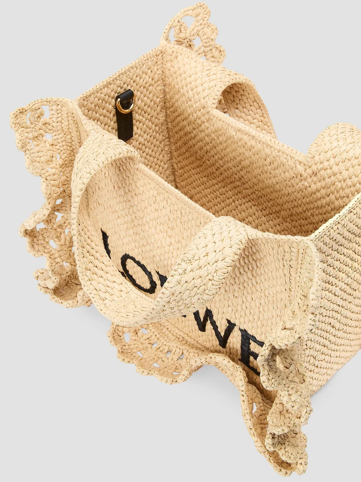 LOEWE x Paula's Ibiza Font Raffia Tote Bag for Sale