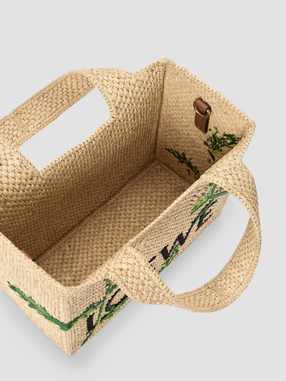 LOEWE x Paula's Ibiza Font Small Logo Raffia Tote Bag for Sale