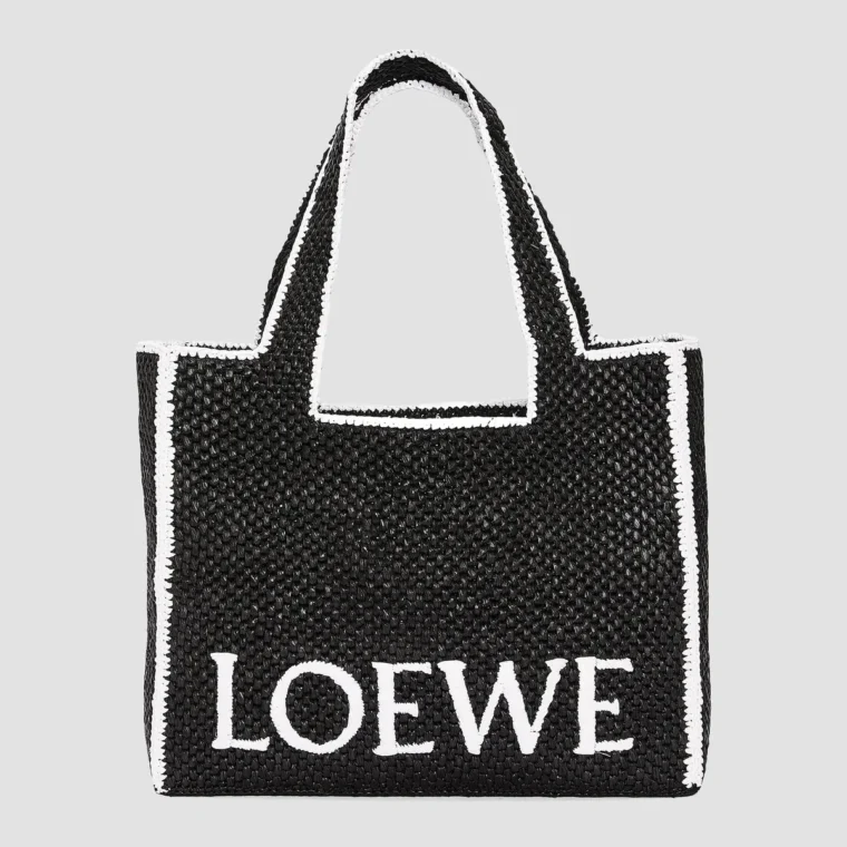 LOEWE x Paula's Ibiza Large Logo Raffia Tote Bag for Sale