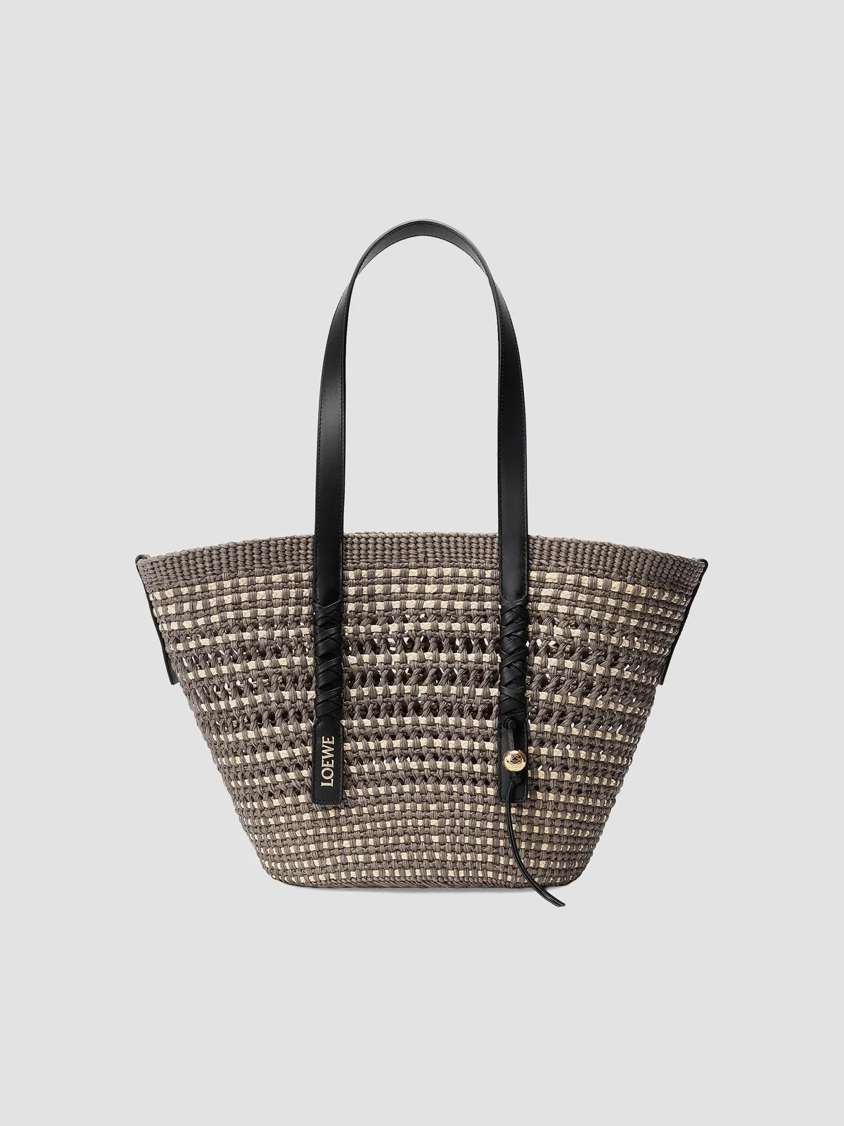 LOEWE x Paula's Ibiza Medium Braided Raffia Basket Bag for Sale - Khaki Natural