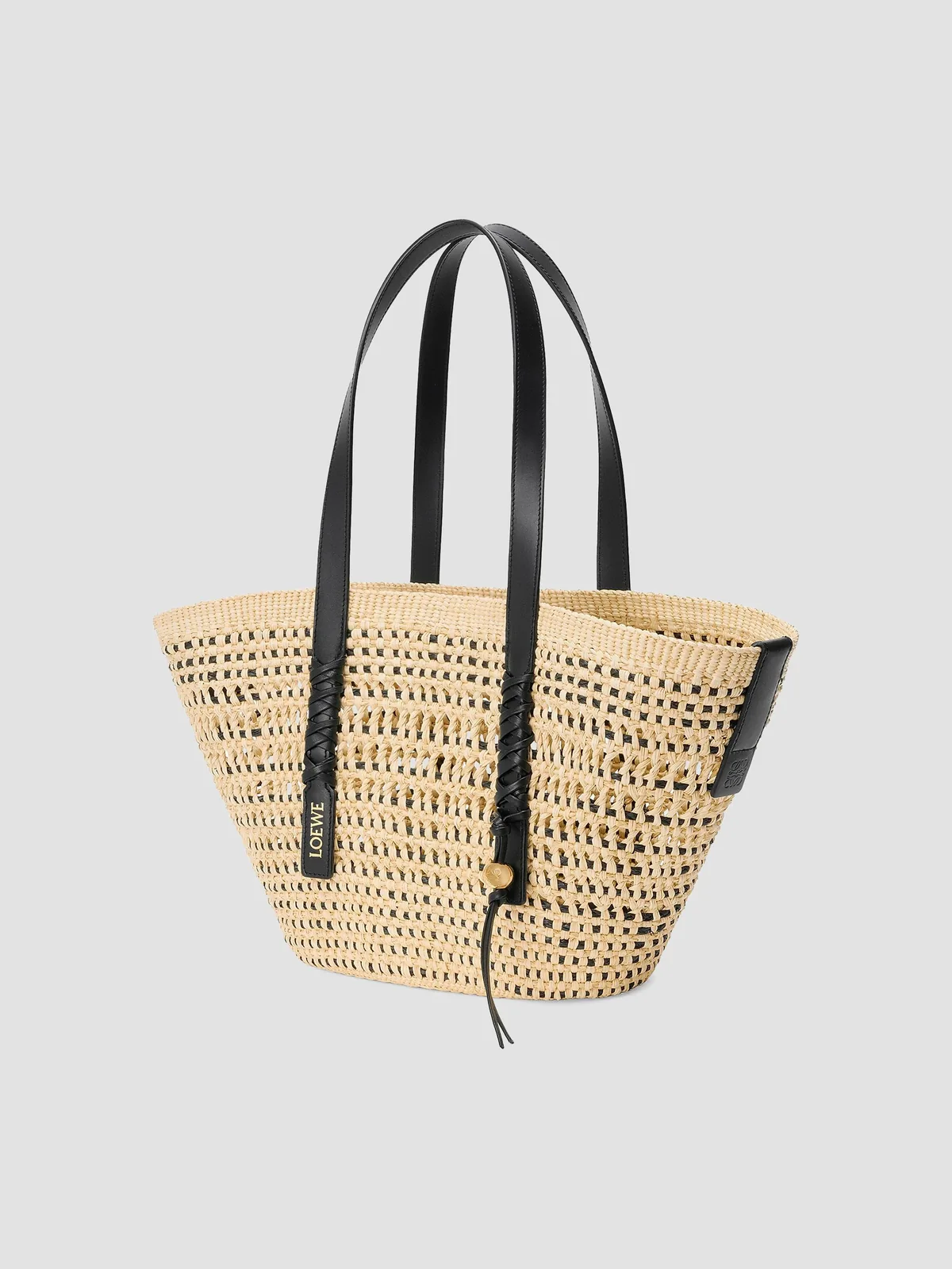 LOEWE x Paula's Ibiza Medium Braided Raffia Basket Bag for Sale