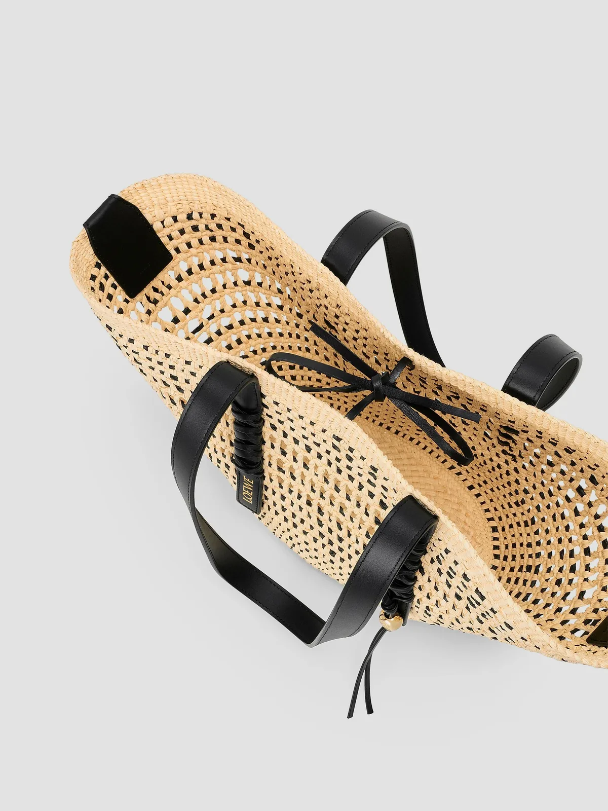 LOEWE x Paula's Ibiza Medium Braided Raffia Basket Bag for Sale