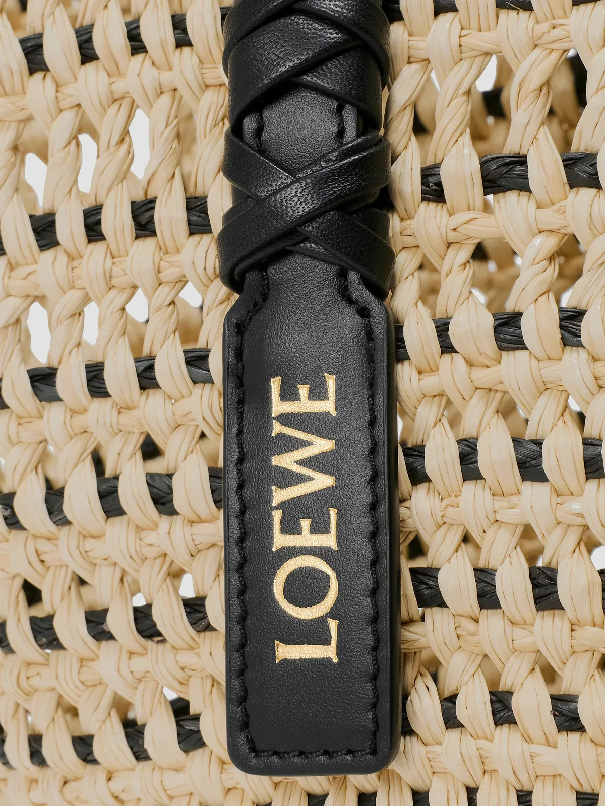 LOEWE x Paula's Ibiza Medium Braided Raffia Basket Bag for Sale