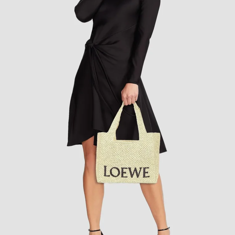 LOEWE x Paula's Ibiza Medium Raffia Logo Tote Bag for Sale — alternate view