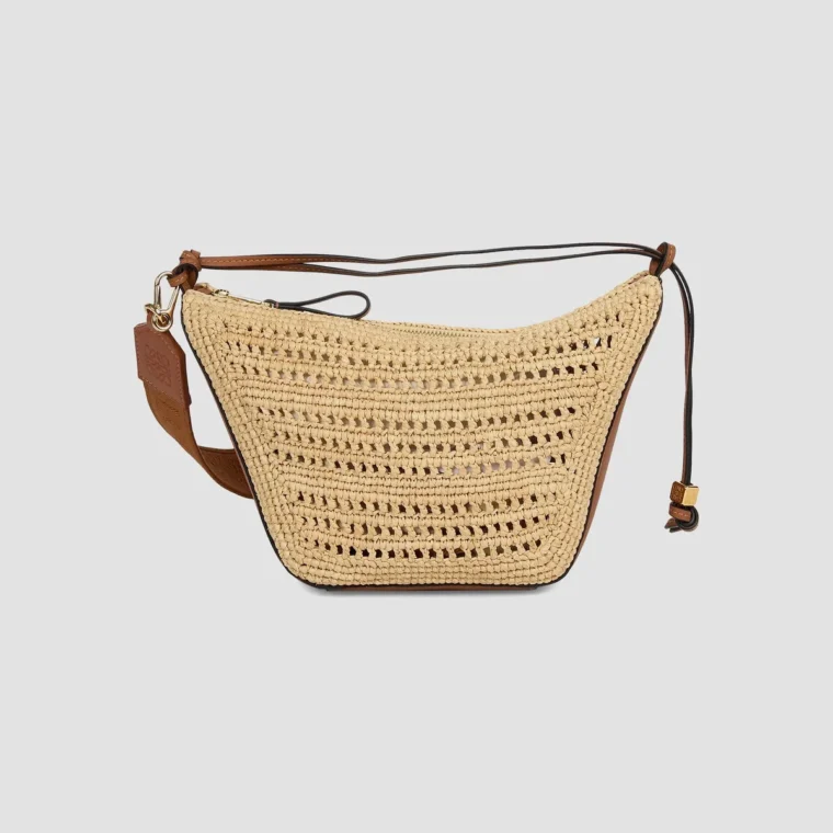 LOEWE x Paula's Ibiza Mini Raffia Hammock Hobo Bag for Sale