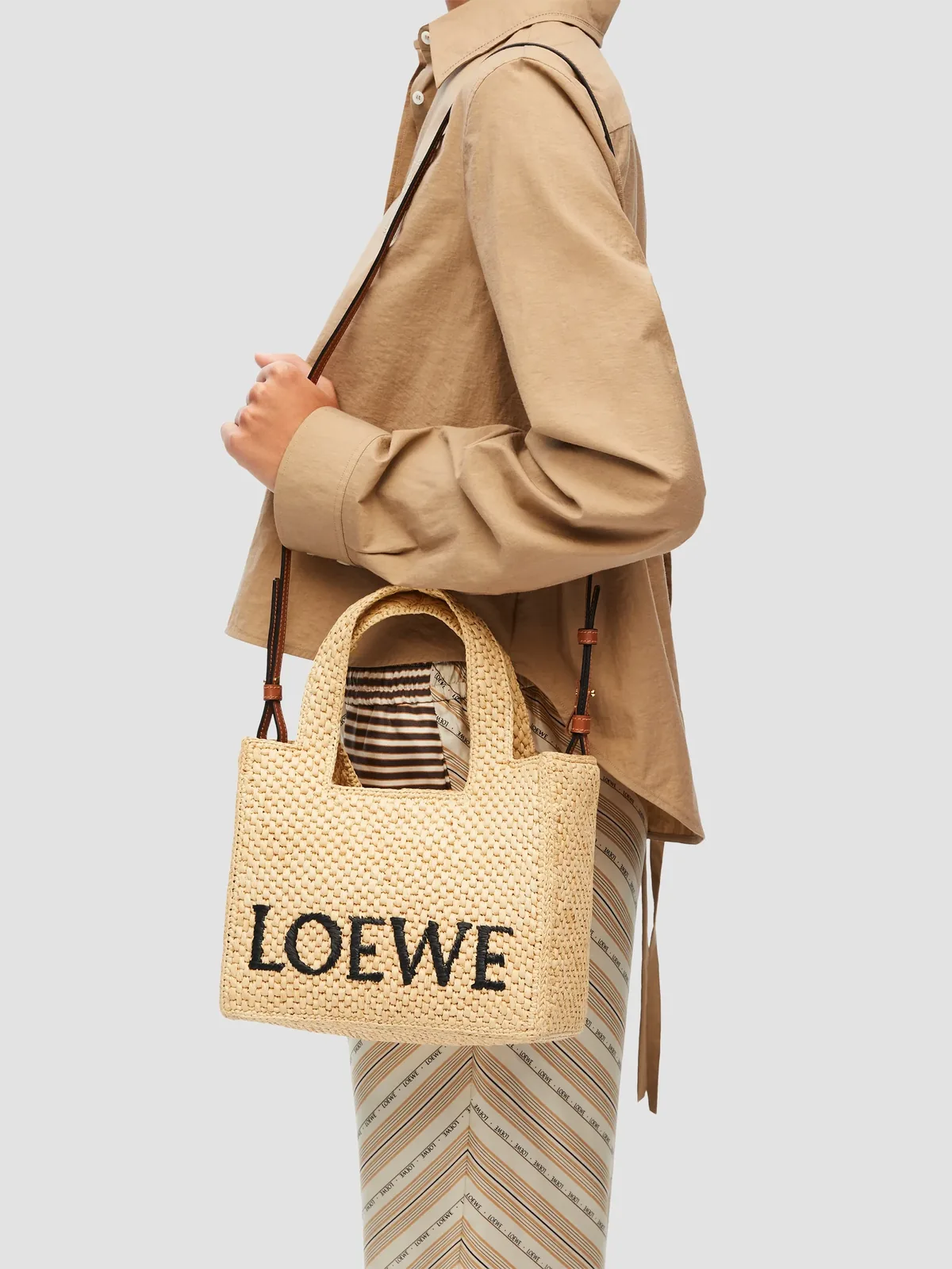 LOEWE x Paula's Ibiza Mini Raffia Tote Bag for Sale