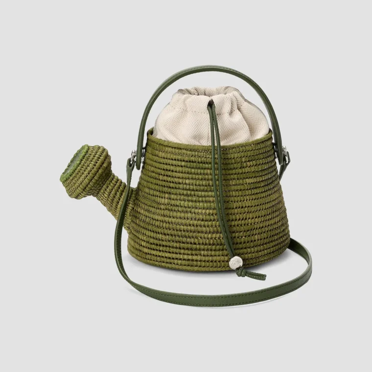 LOEWE x Paula's Ibiza Watering Can Raffia Bucket Bag for Sale