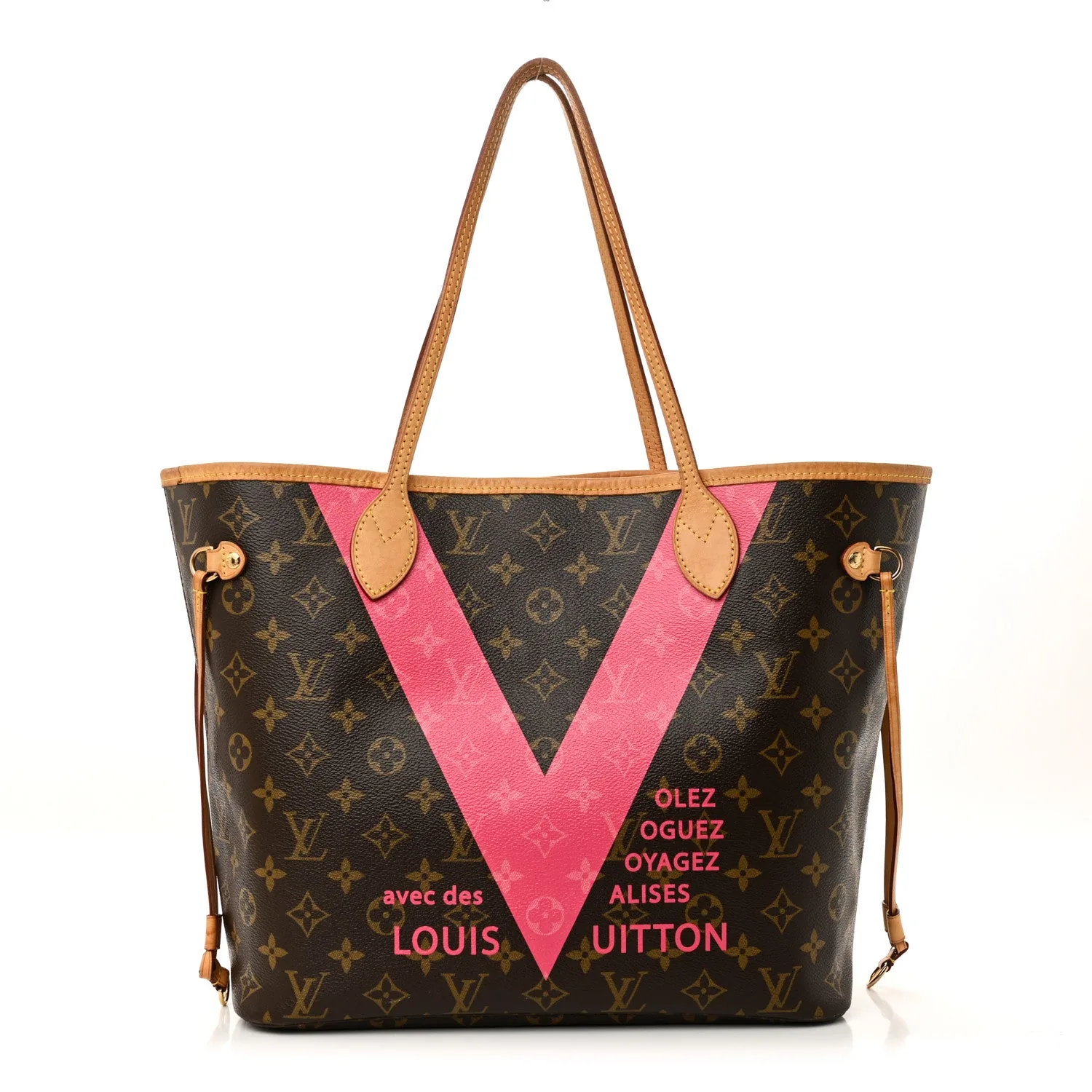 Louis Vuitton Monogram V Neverfull MM Grenade – Very Good 2015