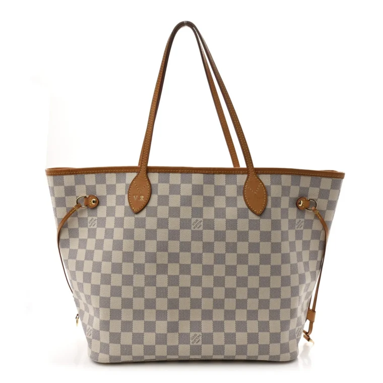 Louis Vuitton Damier Azur Neo Neverfull MM Rose Ballerine – Very Good 2016 for Sale