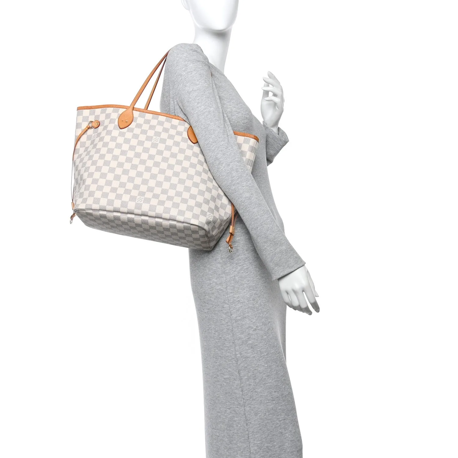 Louis Vuitton Damier Azur Neo Neverfull MM Rose Ballerine – Very Good 2016 – photo 2