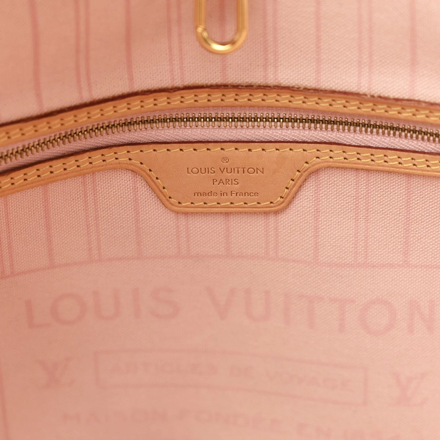 Louis Vuitton Damier Azur Neo Neverfull MM Rose Ballerine – Very Good 2016 – photo 8