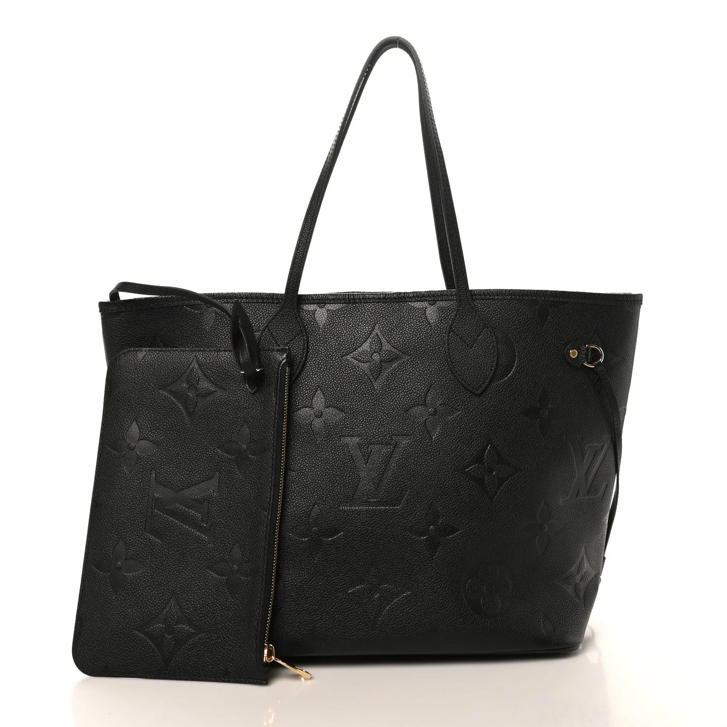 Louis Vuitton Empreinte Monogram Giant Neverfull MM Black – Very Good – photo 3