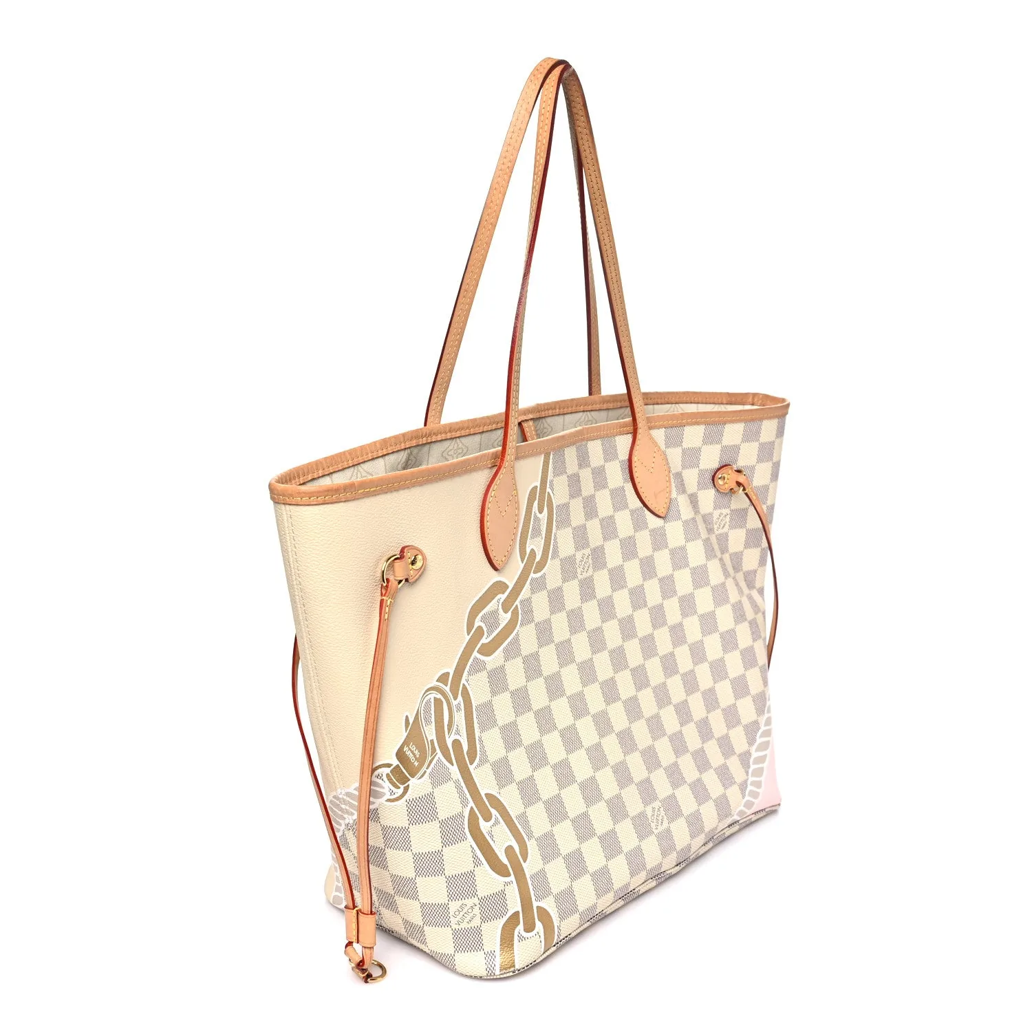 Louis Vuitton Damier Azur Nautical Neverfull MM – Very Good – photo 4