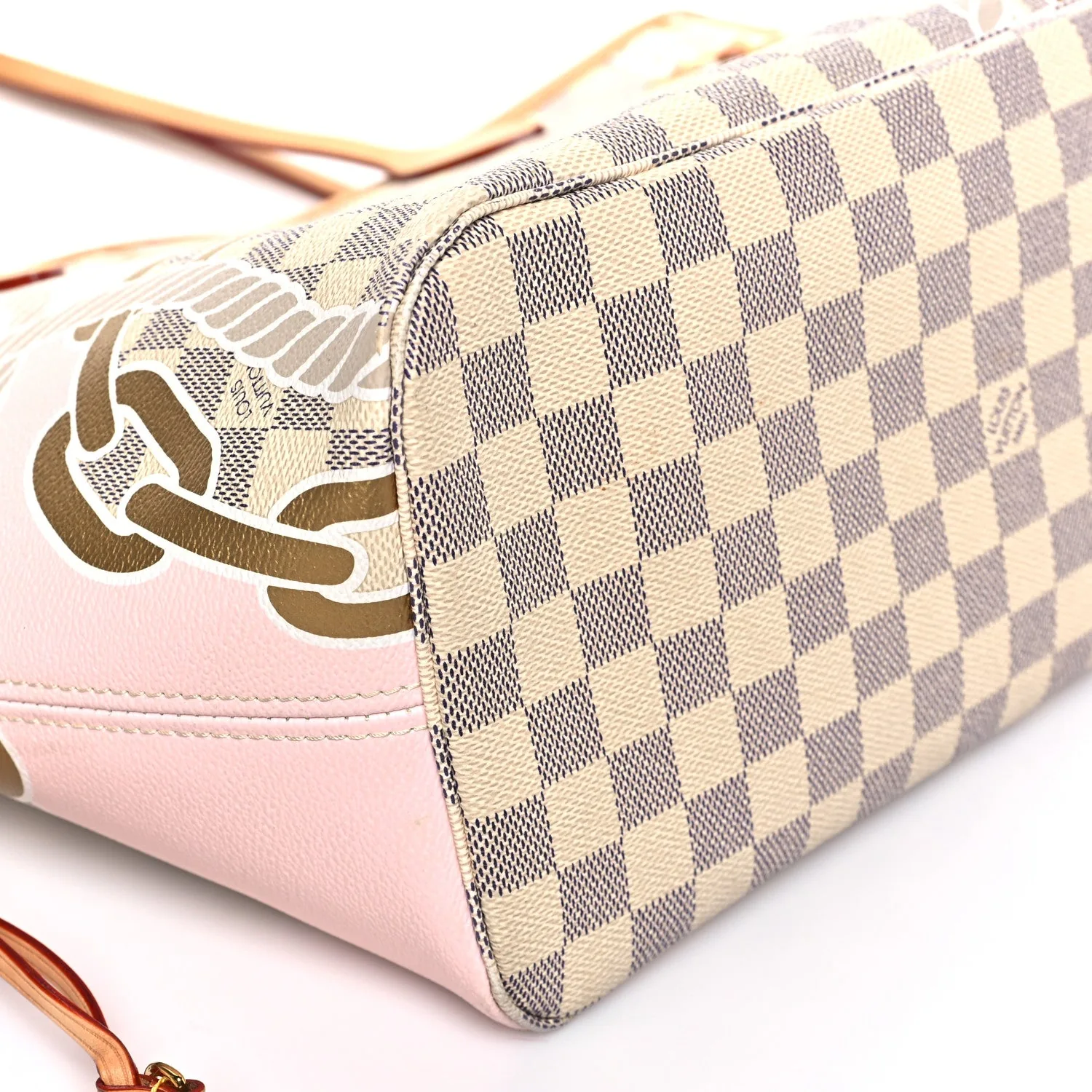 Louis Vuitton Damier Azur Nautical Neverfull MM – Very Good – photo 9