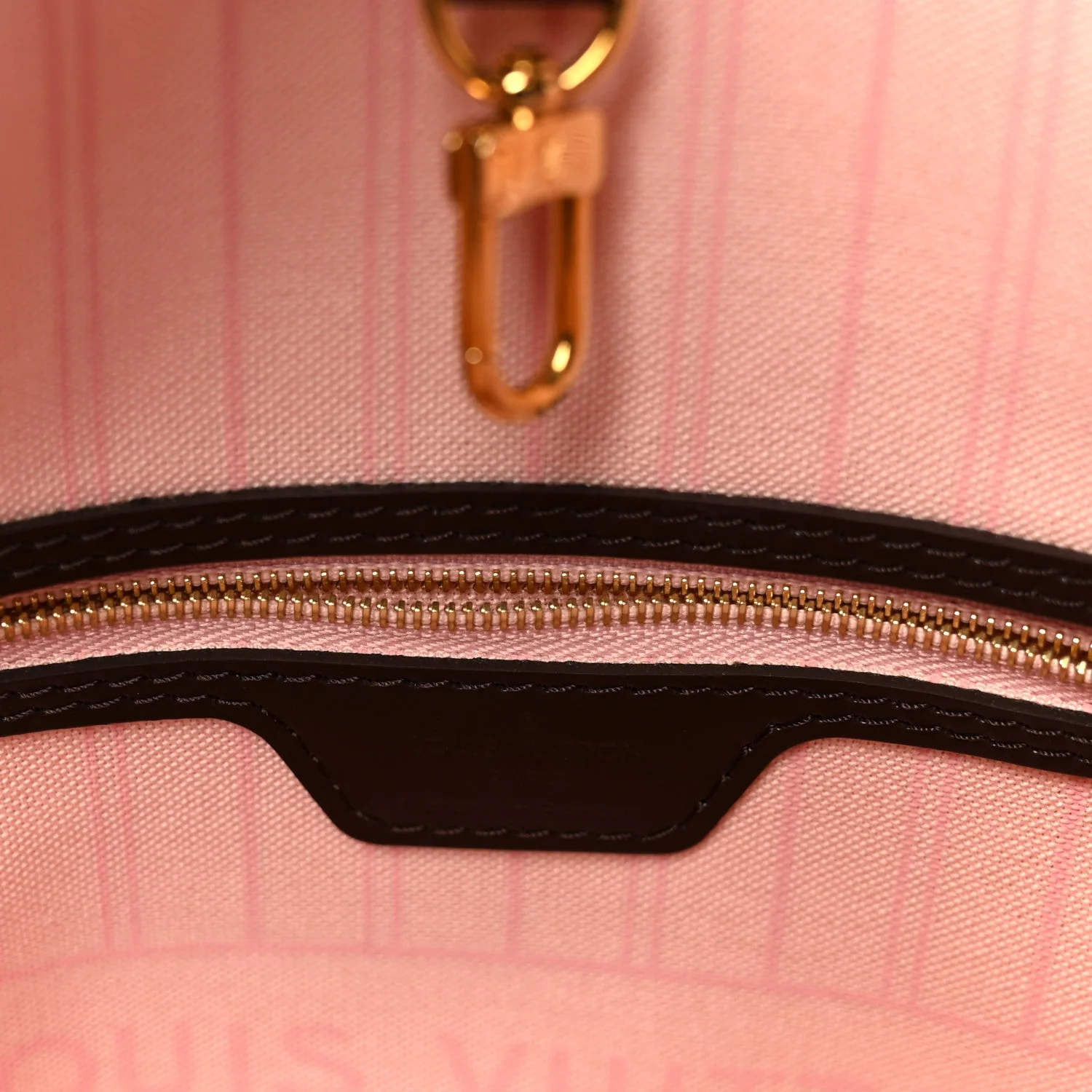 Louis Vuitton Damier Ebene Neo Neverfull MM Rose Ballerine – Very Good 2017 – photo 7