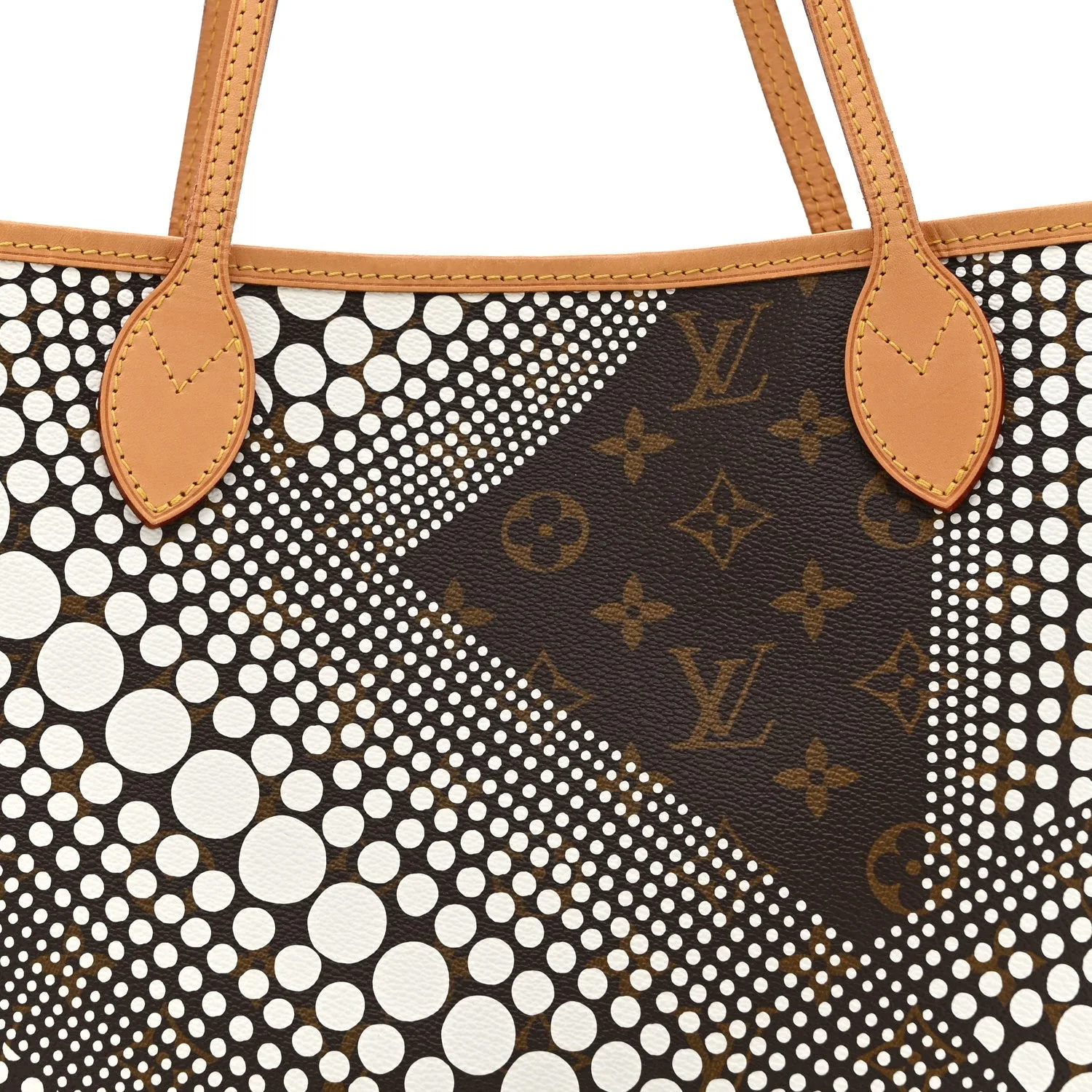 Louis Vuitton Monogram Kusama Waves Neverfull MM White – photo 8