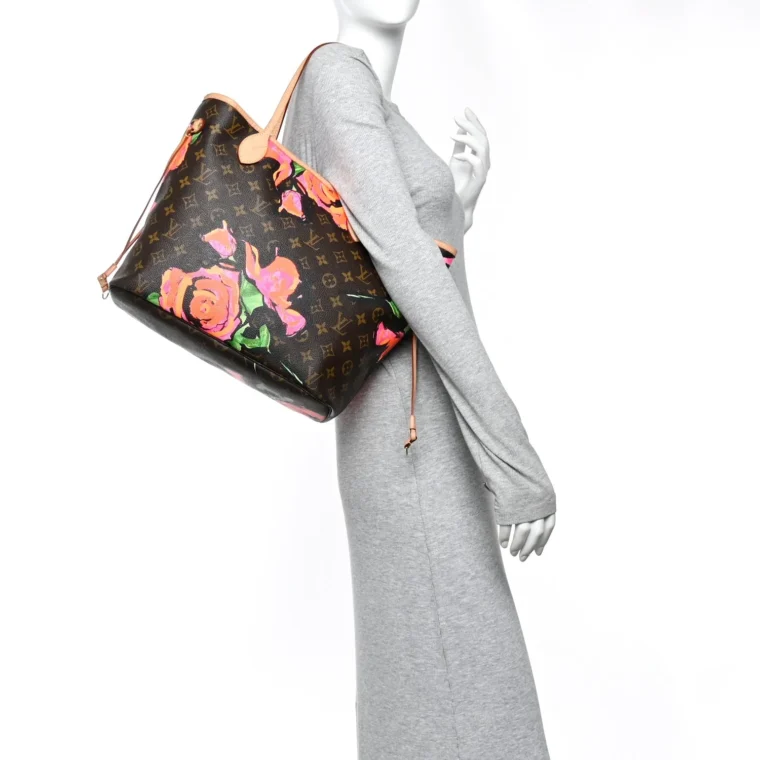 Louis Vuitton Monogram Roses Neverfull MM – Very Good 2008 for Sale — alternate view